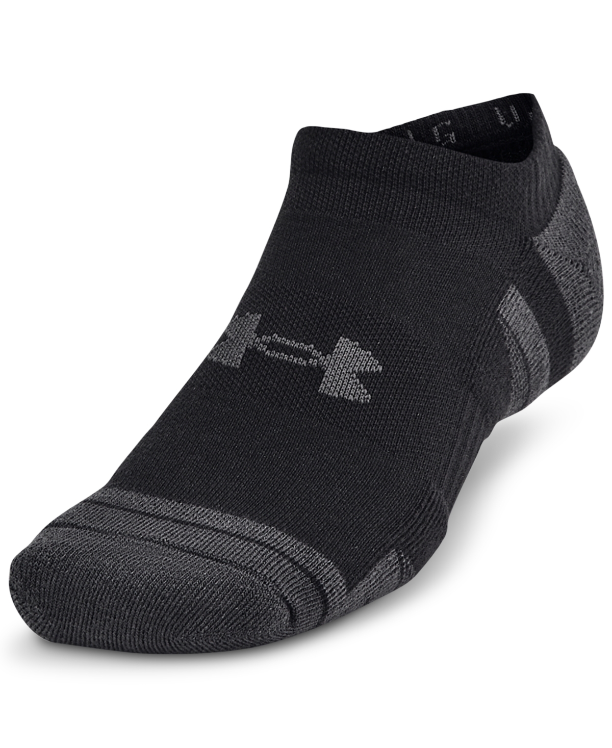 Under Armour Men's Performance Tech No Show Socks In 003 Black
