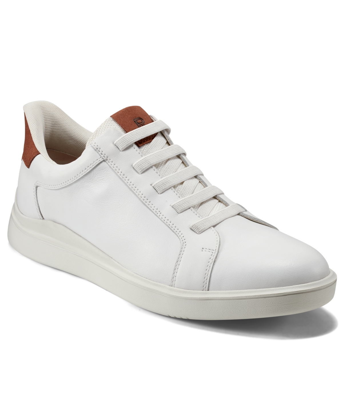 Rockport Men's Tynnar Step Activated Casual Sneakers In White Leather