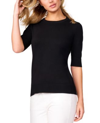 Melissa Paige - Women's Elbow-Sleeve Fine-Gauge Sweater