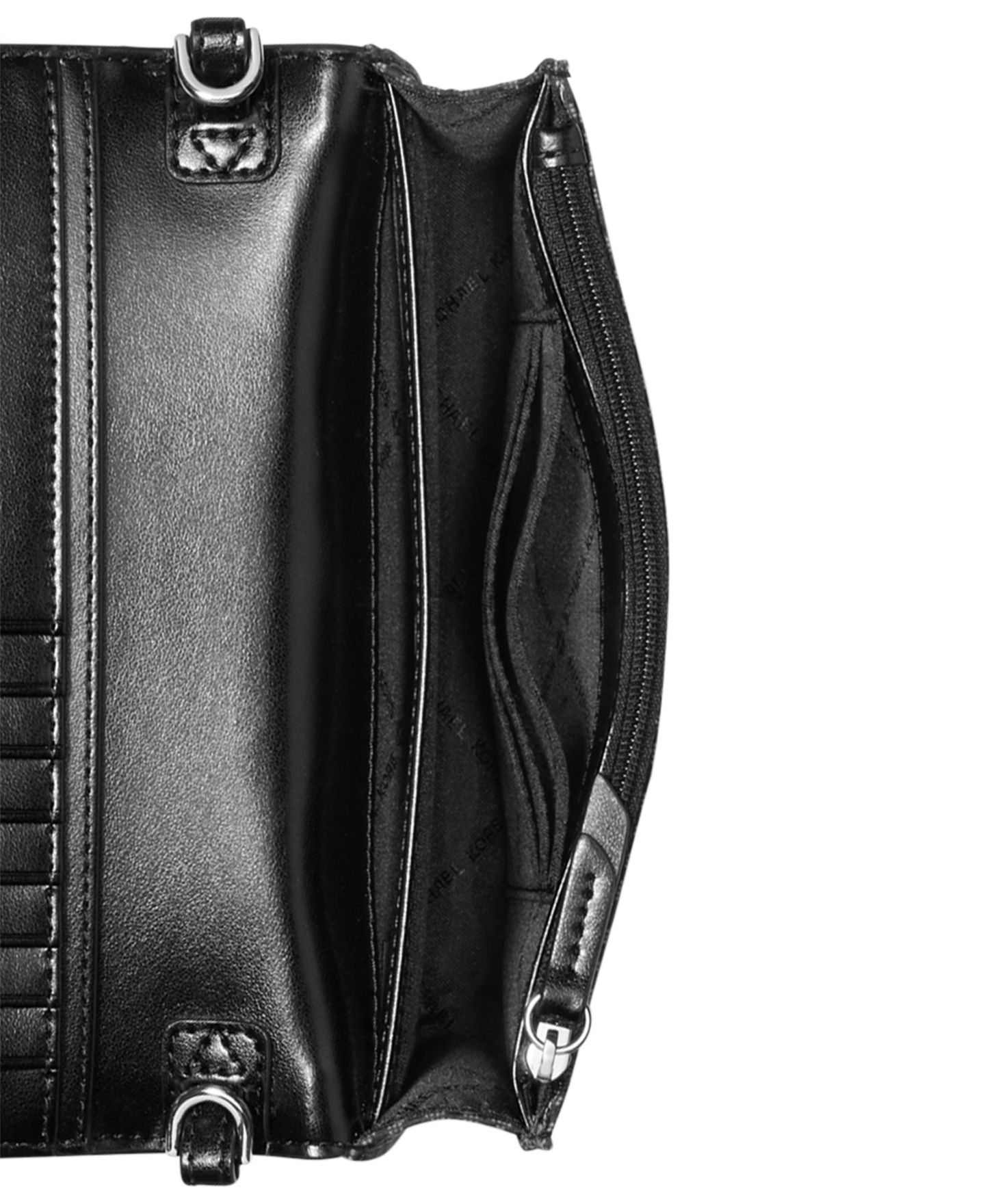 Женская сумка Michael Kors Jet Set Mini Logo Nylon Crossbody, цвет: Чёрный — фото 4