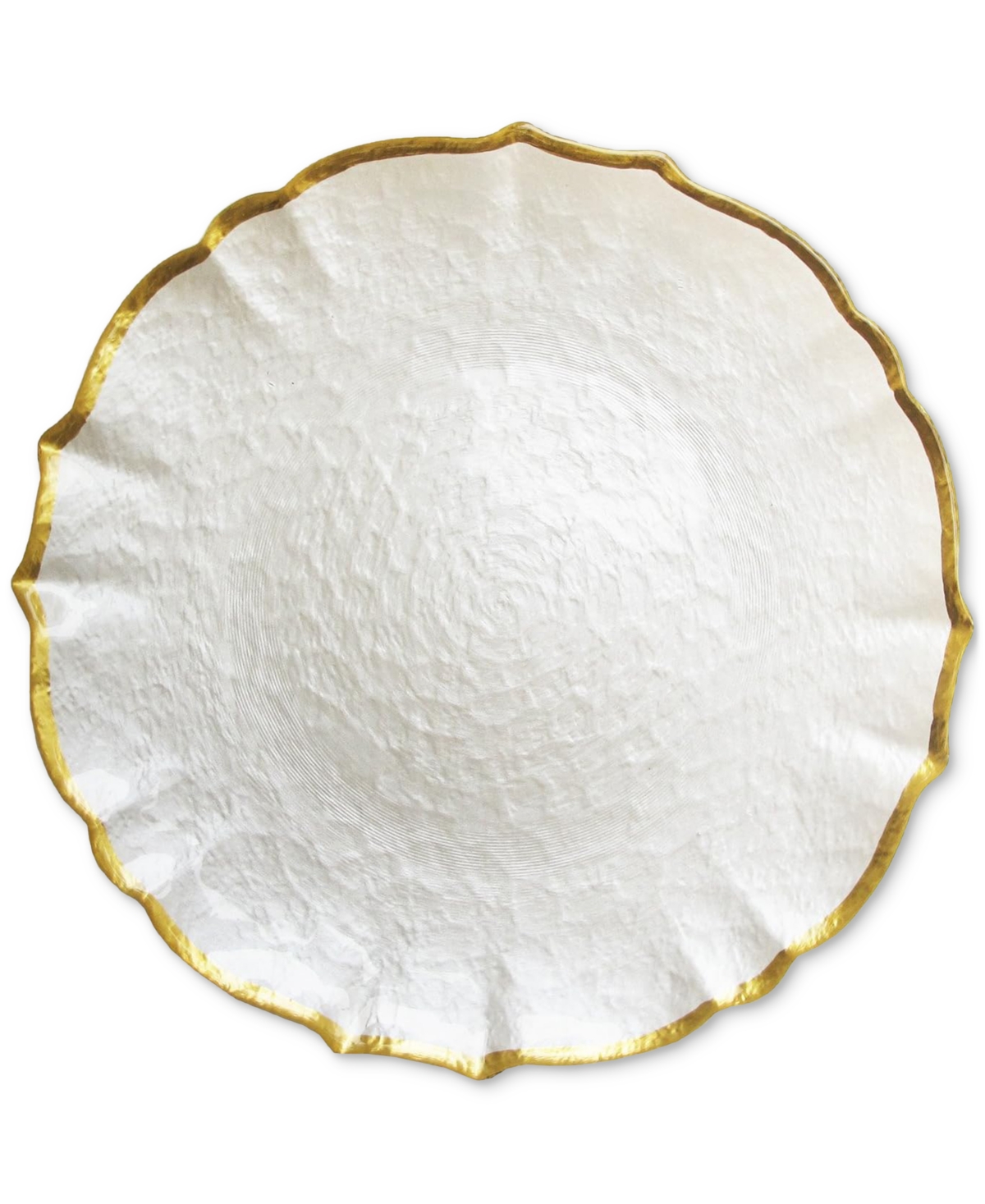 American Atelier Pearl & Gold Glass Charger Plate 13", Set Of 4 In Gold