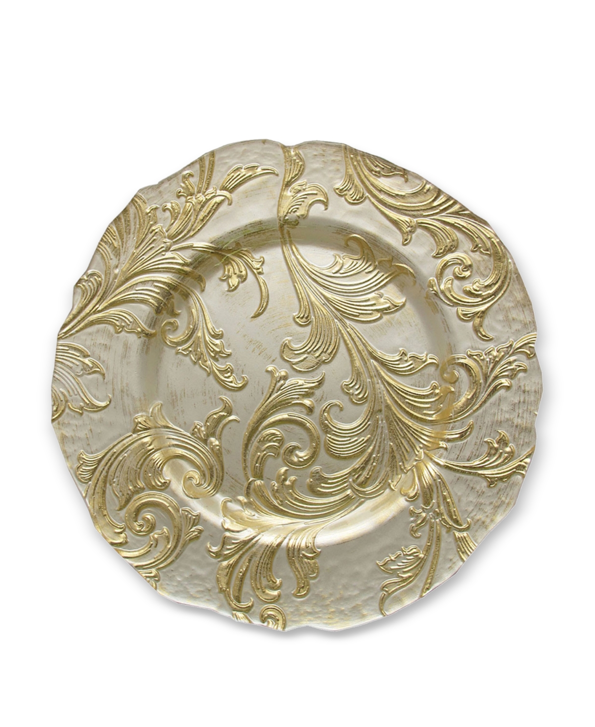 American Atelier Vanessa Charger Plate 13", Set Of 4 In Gold