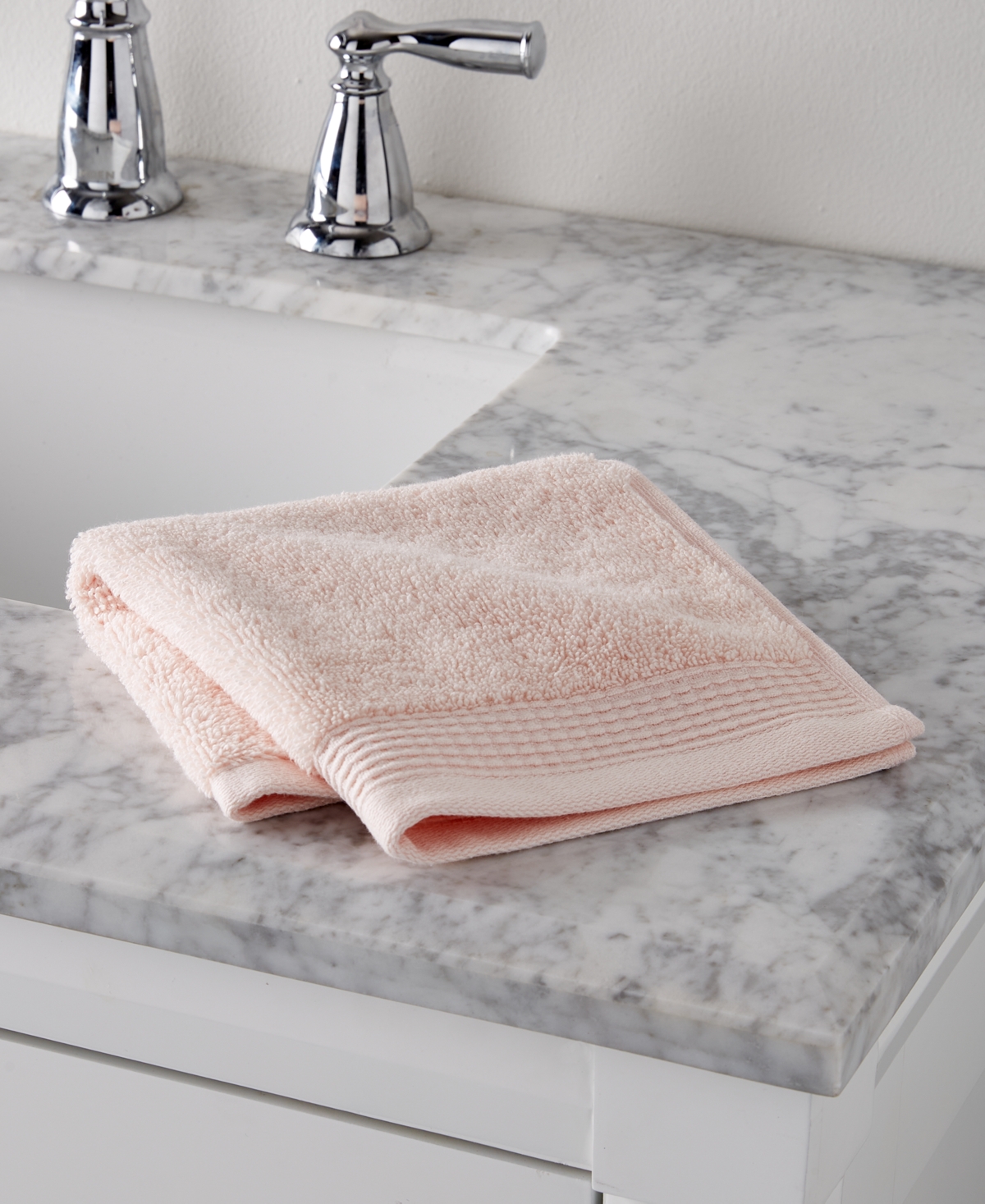 Charter Club Signature Washcloth, 13" X 13", Exclusively At Macy's In Cotton Candy