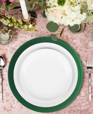 Sunray Black Emerald Charger Plate 13", Set of 4