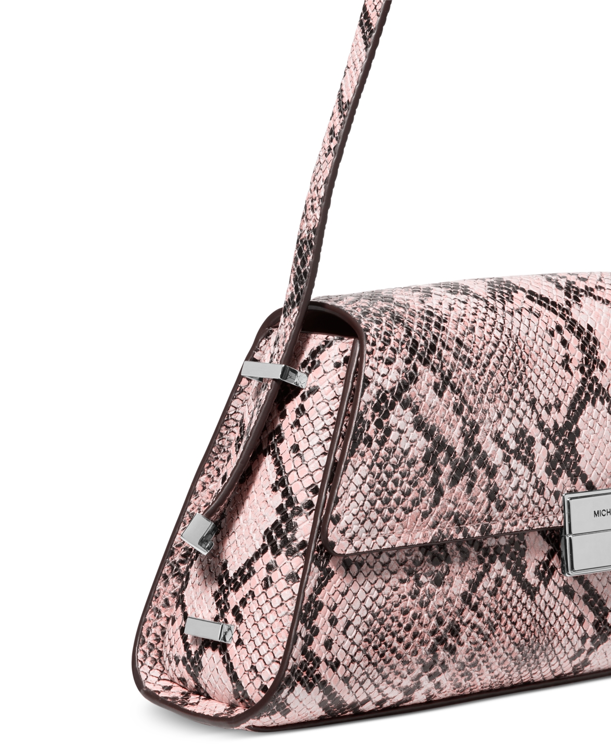 Michael Kors Michael  Ludlow Small Leather Convertible Shoulder Bag In Smokey Rose
