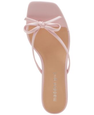 Charlotte Kitten-Heel Bow Dress Sandals