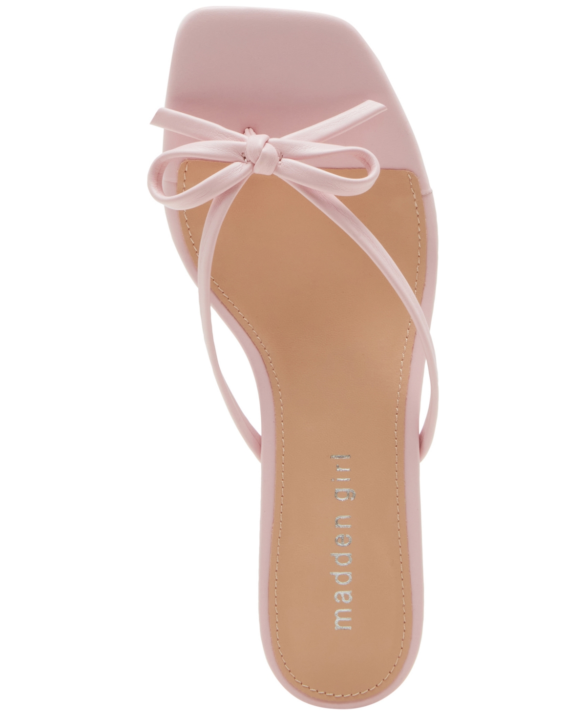 MADDEN GIRL CHARLOTTE KITTEN-HEEL BOW DRESS SANDALS 