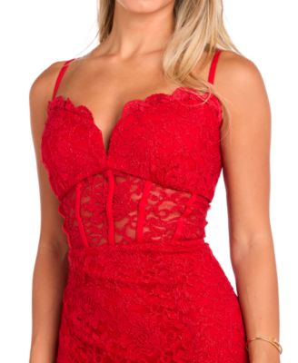 Women's Sleeveless Glitter Lace Gown