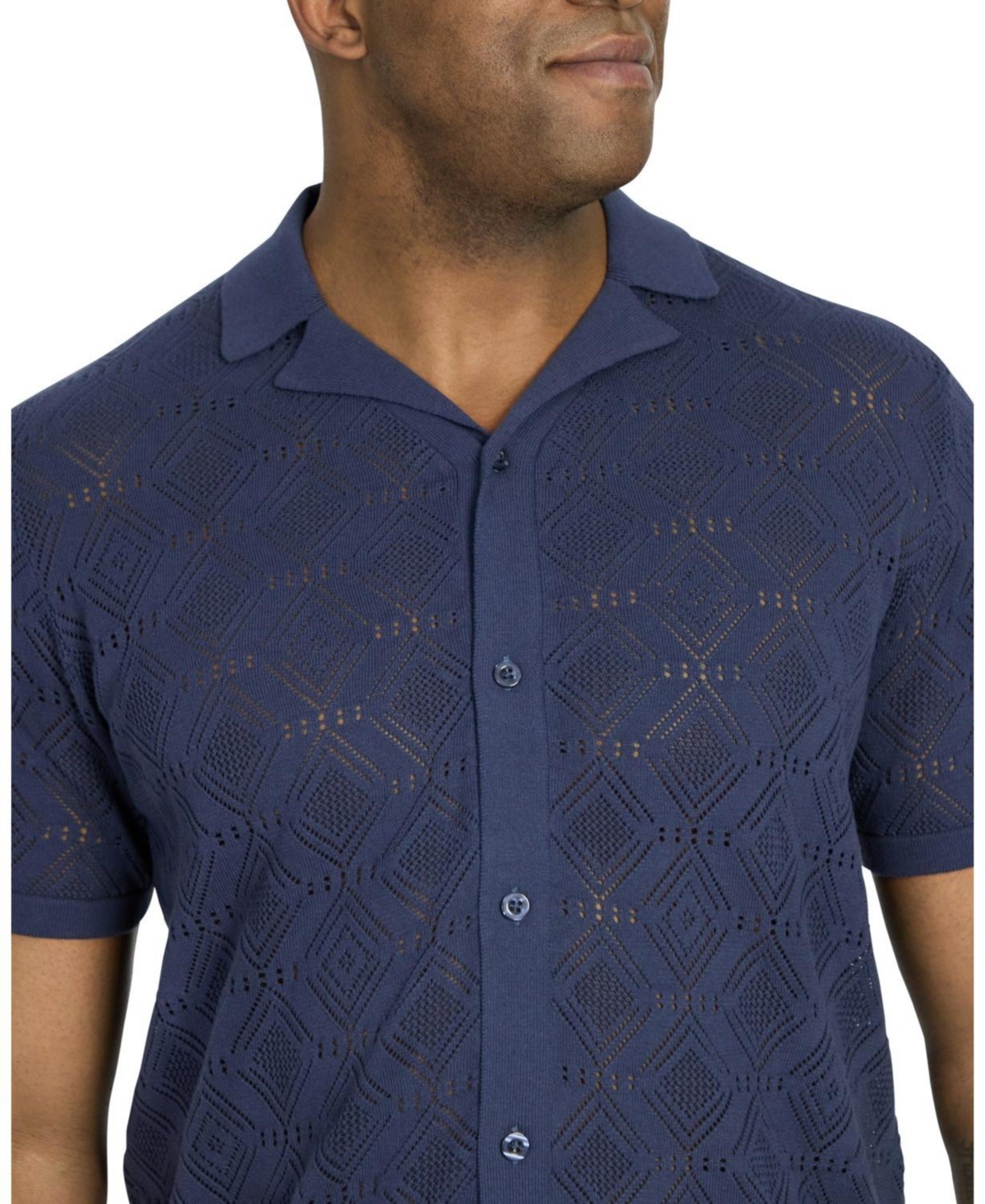 Men's Alfred Relaxed Fit Knit Shirt - Blue
