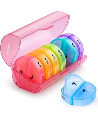 Weekly Pill Organizer 7 Day 2 Times a Day