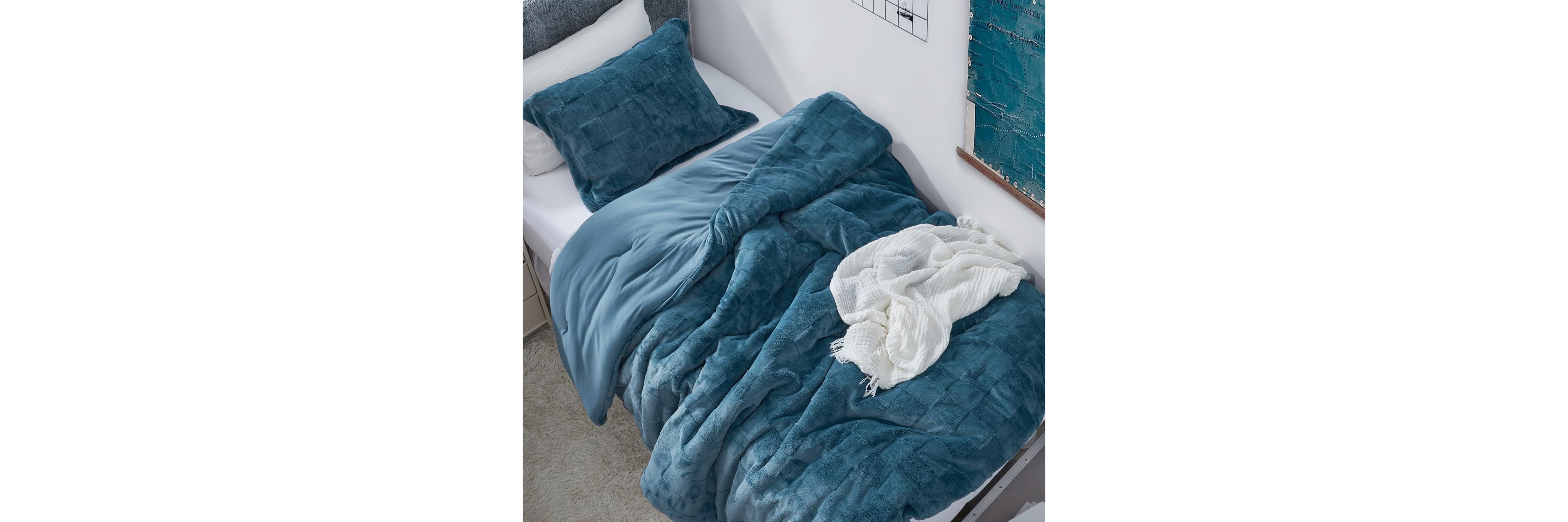 Better Than Anesthesia - Coma Inducer Oversized Comforter Set - Indian Teal , Brown , Twin Xl