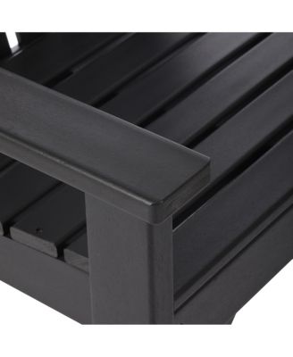 Outdoor Patio HDPE Adirondack Dining Arm Chair