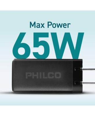 GaN USB-C Charger, 65W Power Delivery 3.0 Fast Charger, Compact and Efficient Wall Adapter for Smartphones, Laptops.