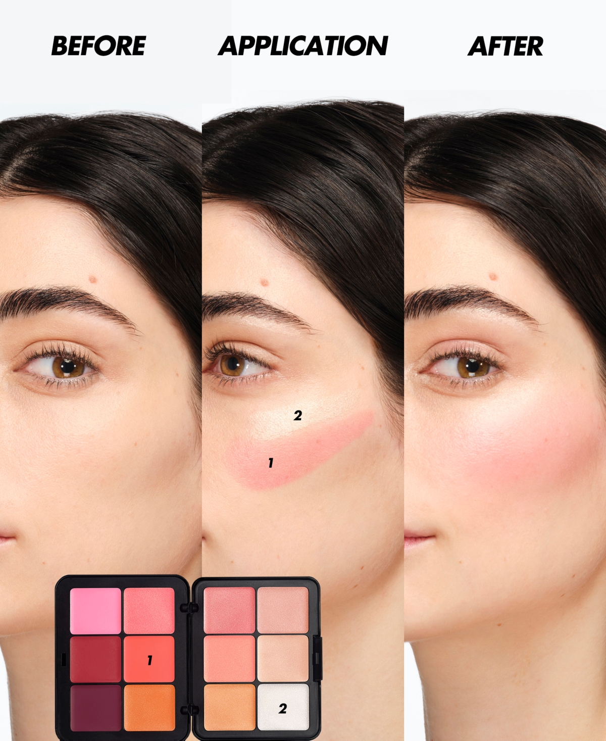 Make Up For Ever Hd Skin Blush & Glow Longwear Cream Face Palette In Na