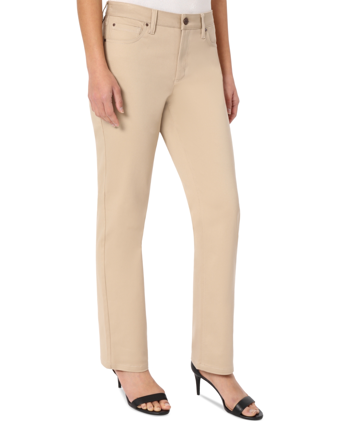 JONES NEW YORK PETITE LEXINGTON STRAIGHT-LEG DENIM JEANS 