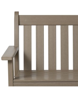 Outdoor 2-Person All-Weather HDPE Front Porch Garden Bench