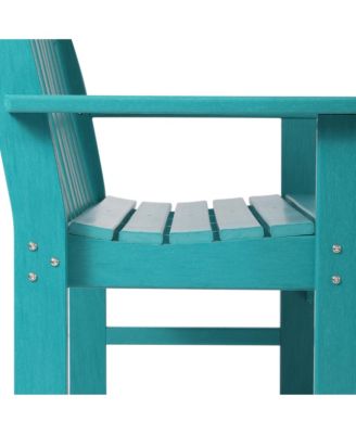 5-Piece HDPE Outdoor Patio Furniture Couch and Rocking Chair Set