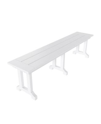 6-Piece HDPE Outdoor Rectangle Dining Patio Table and Chairs Set