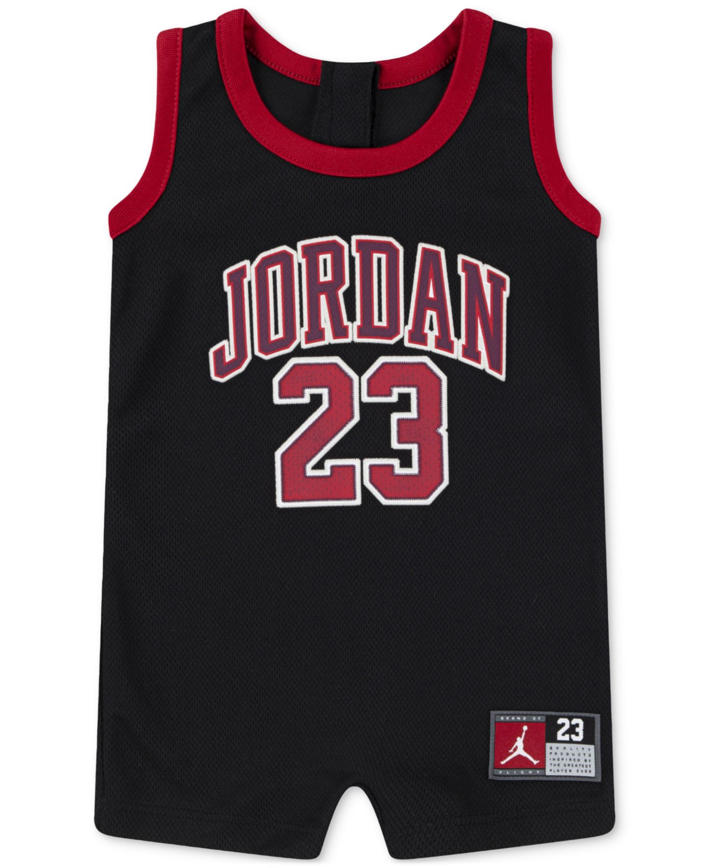 Комбинезон Jordan Jumpman 23 Jersey Romper для малышей, цвет: Чёрный — фото 1
