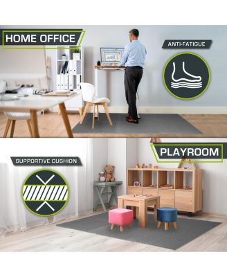 Exercise Puzzle Mat 1/2-in, Blue, 48 Sq Ft - 12 Tiles