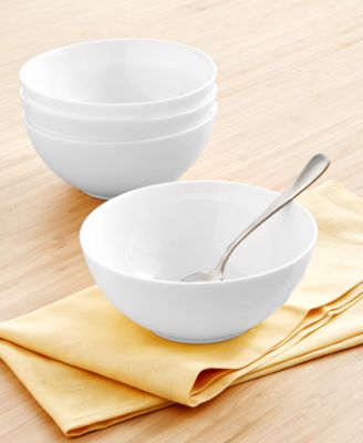 Opal Glass Spiral Cereal Bowls, Set of 4, Exclusively at Macy's 