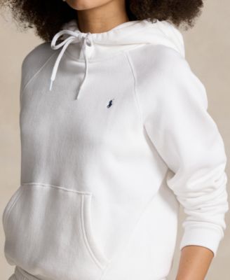 Women's Shrunken Fit Fleece Hoodie Sweatshirt