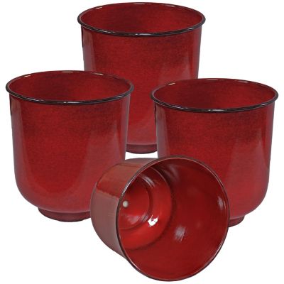 Vivian Metal Indoor or Outdoor Planter with Drainage Hole - 11 in
