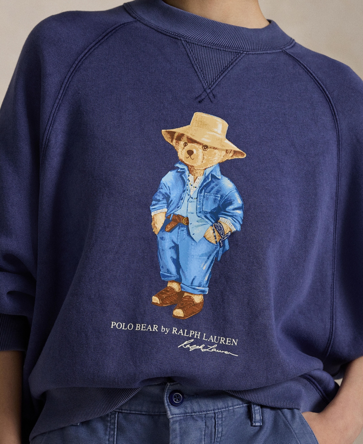 Polo Ralph Lauren Sweatshirt En Coton In Dark Cobalt