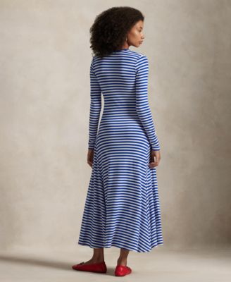 Women's Striped Scoopneck Dress