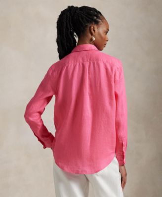 Women's Classic-Fit 100% Linen Shirt