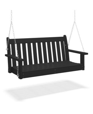 Outdoor Patio HDPE Hanging Front Porch Swing Bench