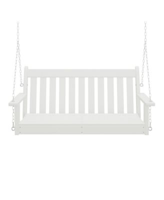 Outdoor Patio HDPE Hanging Front Porch Swing Bench