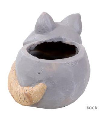 Finley the Fox Planter Statue - Indoor/Indoor Decorative Figurine - 12"