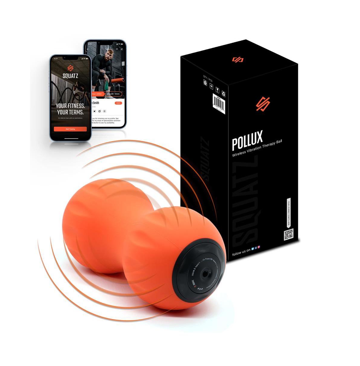 Peanut Vibrating Massage Ball, Deep Tissue Therapy - Orange