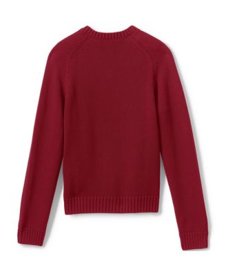 Girls School Uniform Cotton Modal V-neck Sweater