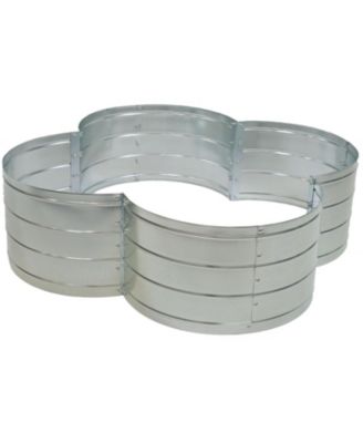 Galvanized Steel 4-Leaf Clover-Shaped Raised Garden Bed