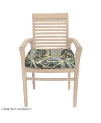 Indoor/Outdoor Replacement Square Tufted Patio Chair Seat and Back Cushions - 20" - 2pk