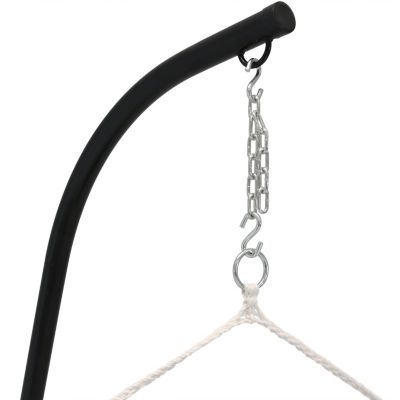 Large Tufted Victorian Hammock Chair Swing with C-Stand - 300 lb Weight Capacity