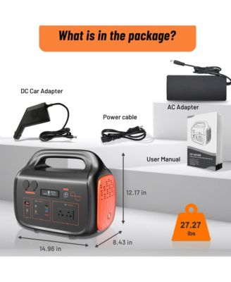 1000W Portable Power Station 1024Wh 6000mAh Solar Generator Power Supply with AC Outlet