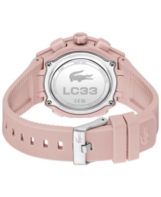 Women's LC33 Pink Silicone Strap Watch, 40mm
