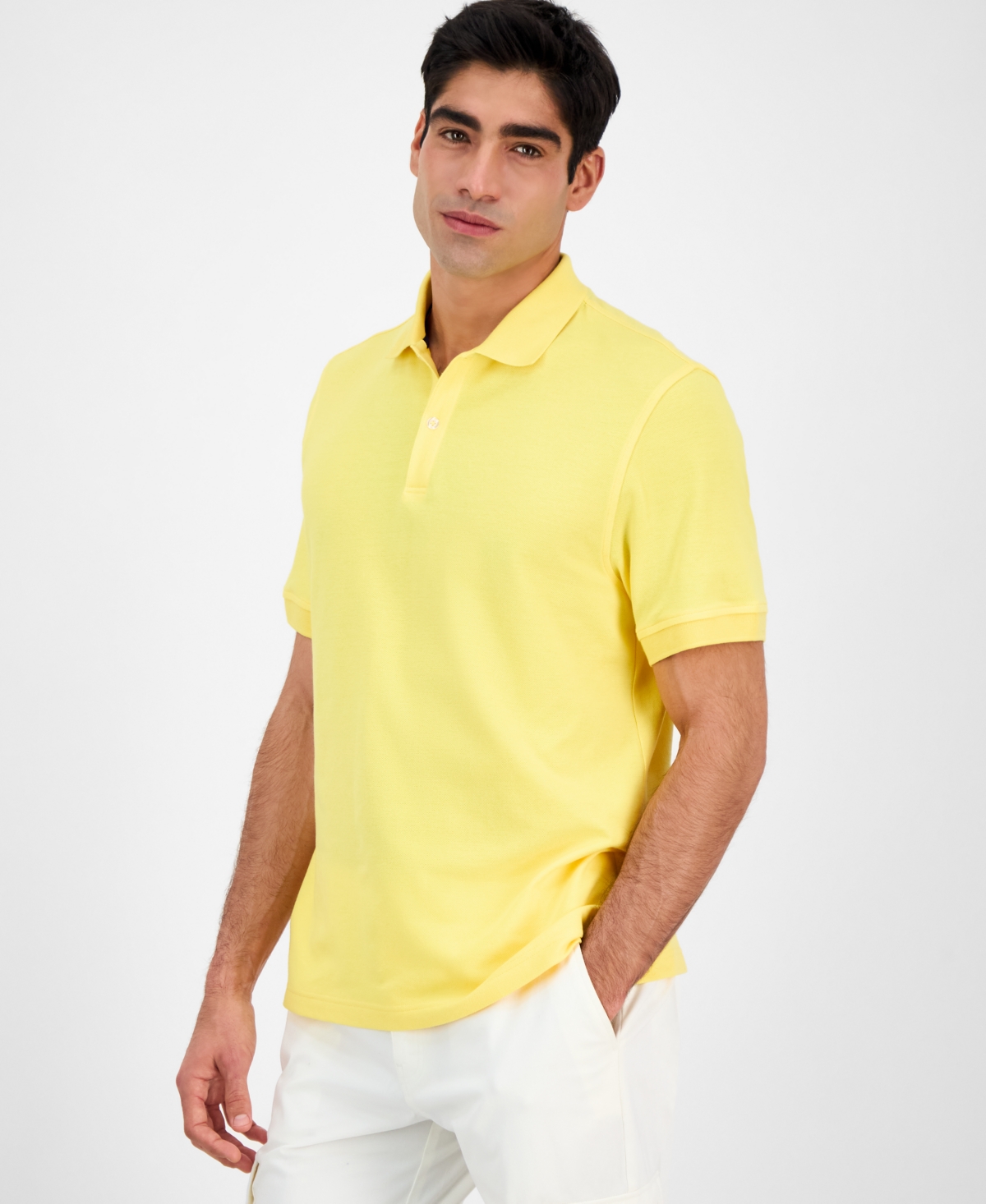 Men's Classic Fit Performance Stretch Polo, Created for Macy's - Blue Yonder