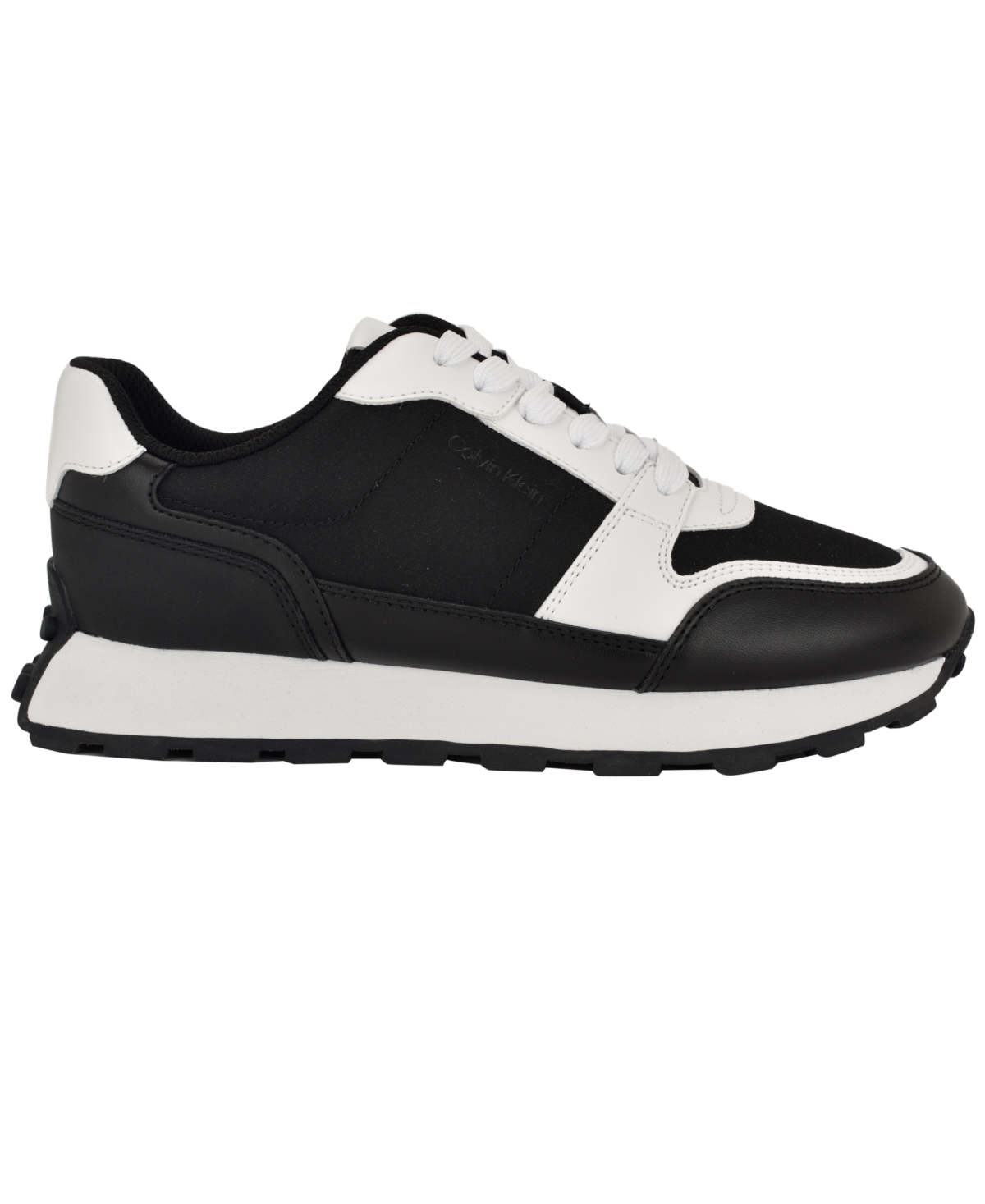 Calvin Klein Women's Tulay Casual Round Toe Sneakers In Black,white