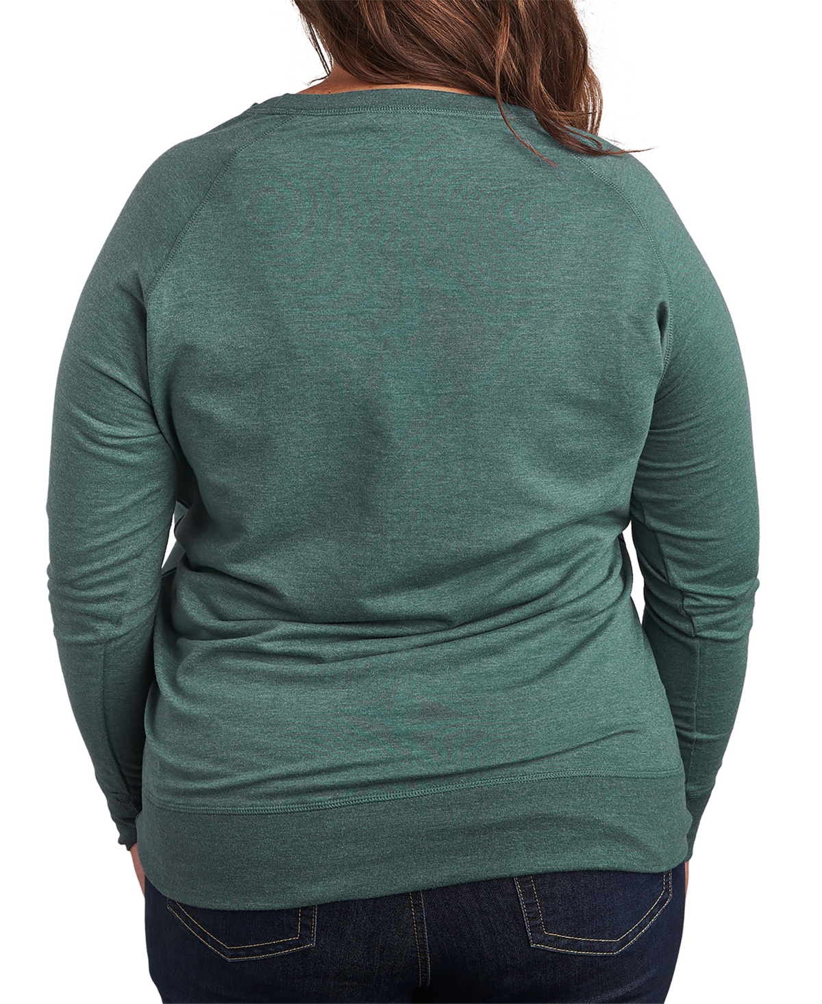 Hybrid Apparel Plus Size Woodstock Peace And Love Graphic Pullover Top In Green
