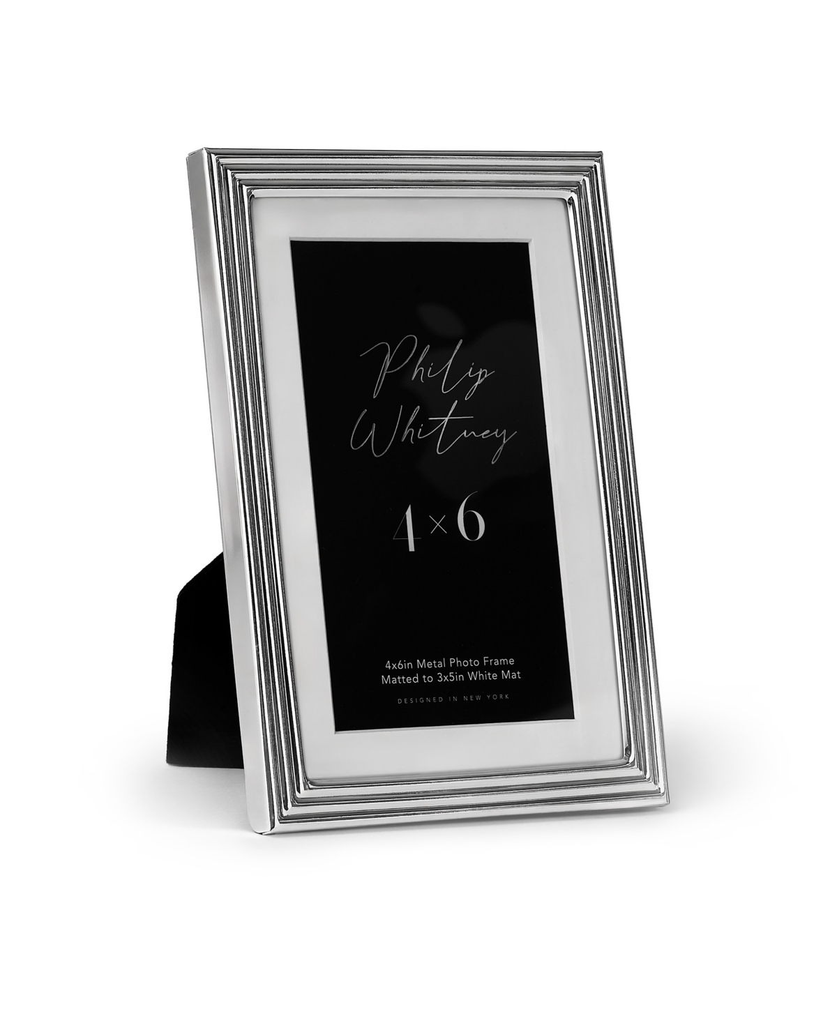 Philip Whitney Hayworth Metal Picture Frame, 4" X 6" In Silver