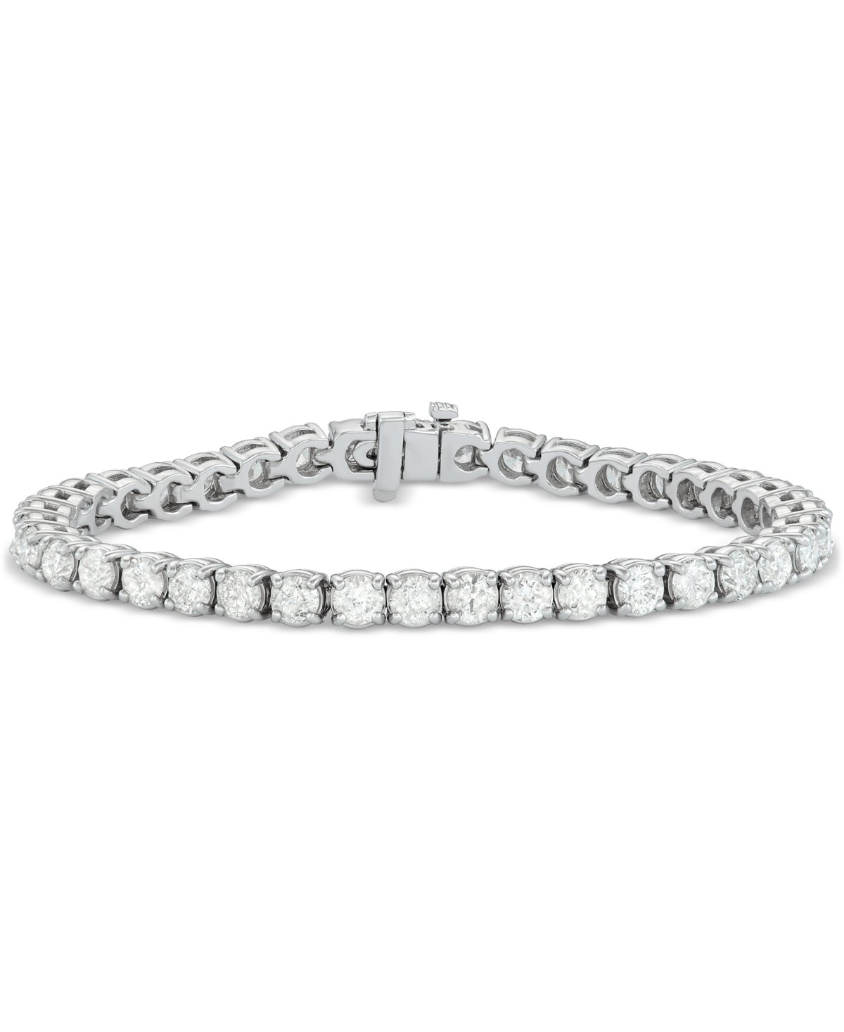 Macy's Diamond Tennis Bracelet (12 Ct. T.w.) In 14k White Gold In White Gold