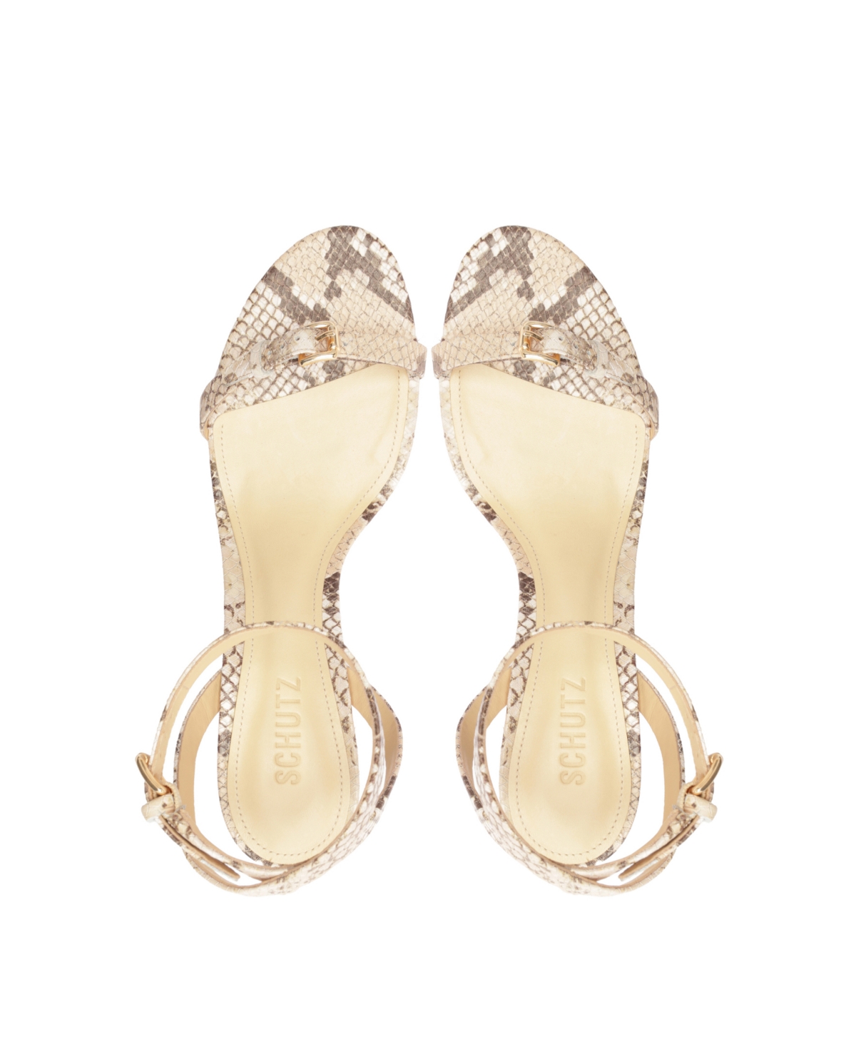 Shop Schutz Women's Aurora Mid Heel Dress Sandals In Animal Print