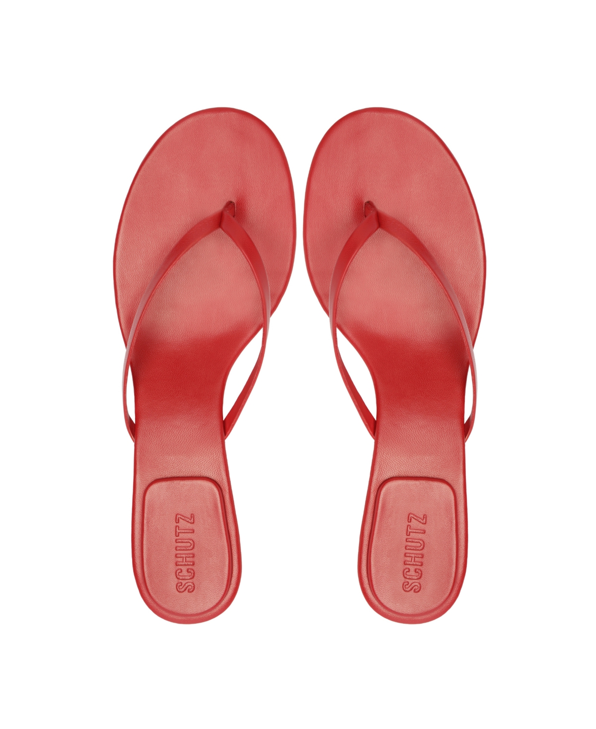 Shop Schutz Women's Carolyn Slip-on Dress Sandals In Red