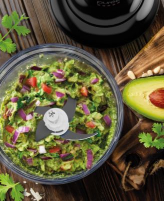 Puree 8.5-Cup Food Processor with Stainless Steel Blades, Black