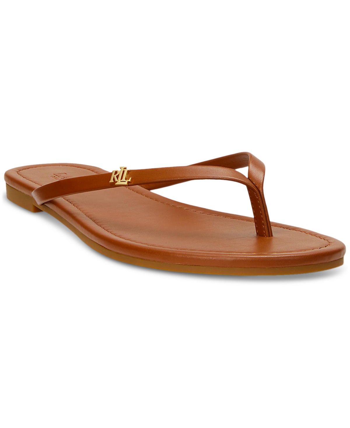 Ralph Lauren Women's Raquel Flip Flop Sandals In Lauren Tan