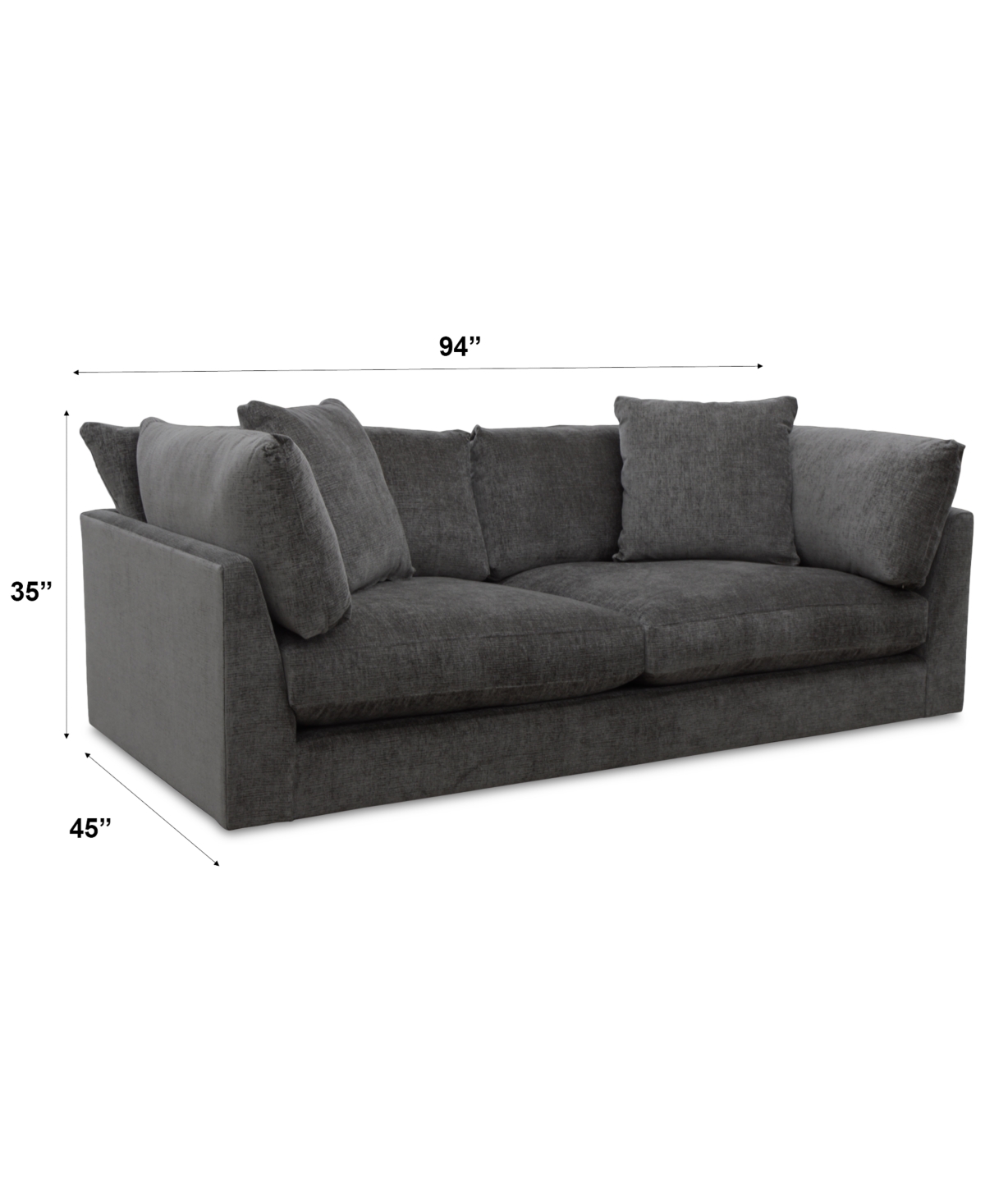 Macy's Merten Fabric Sofa, Exclusively At  In Truffle